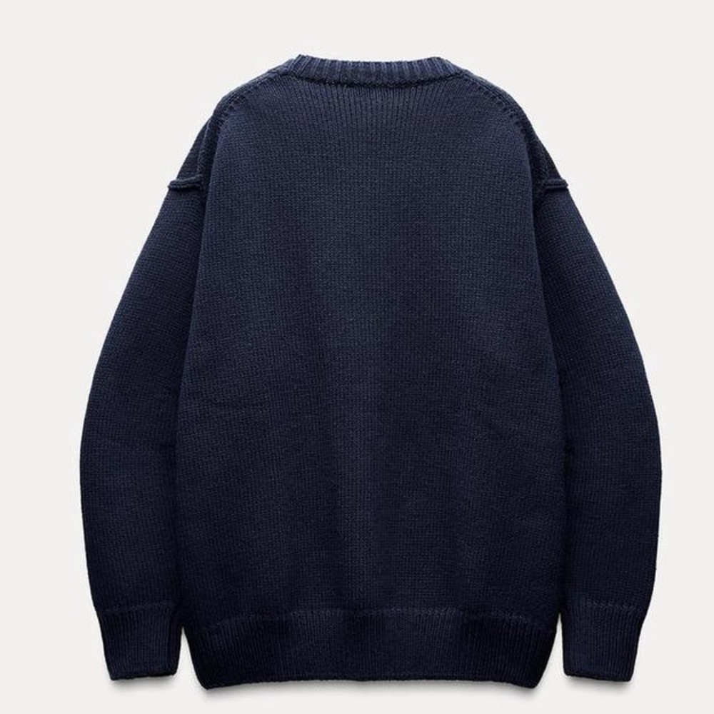 Zara Pleated Sleeve Knit Cardigan - Picture 11 of 15